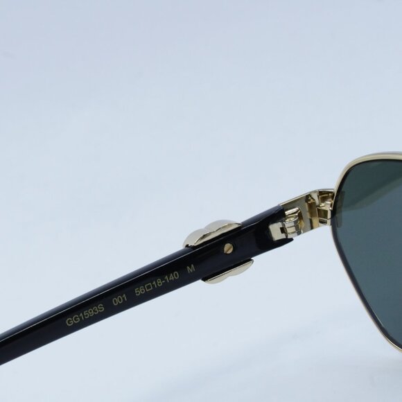 Gucci GG1593S 001 Sunglasses Endura Gold Oval Frame, Grey Lenses - Picture 10 of 13
